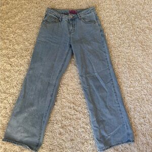 Edikted Light Blue Straight Leg Jeans
